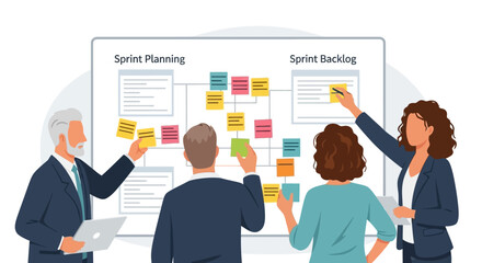 Agile Project Management Teamwork, Planning, and Sprint Backlog Collaboration