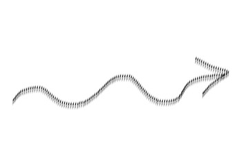 Pale grunge hand drawn arrow vector. Grunge arrow isolated on white background. Arrow mark icon, arrow paint.