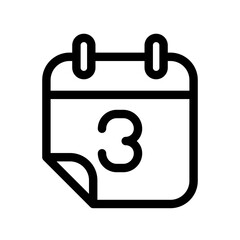 Calendar icon design template SVG