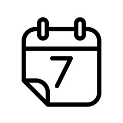 Calendar icon design template SVG