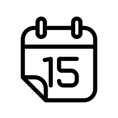 Calendar icon design template SVG
