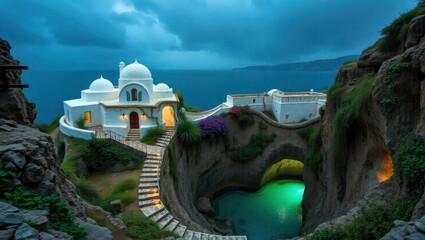 castle in the mountains