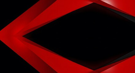 Obraz premium Abstract Red and Black Geometric Design Modern Art Background