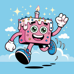Happy Birthday Cake Running