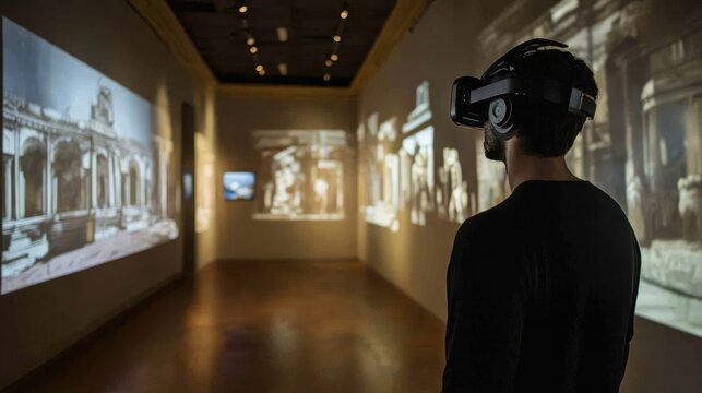 VR experience in museum