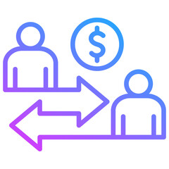 Peer To Peer Lending Icon