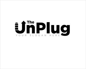 unplug business up logo designs