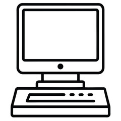 computer monitor vector icon