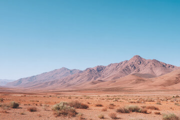 ridge line in morocco at high noon featuring repeating textures
