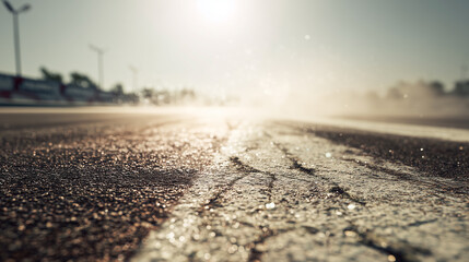Racetrack Heat Haze Closeup
