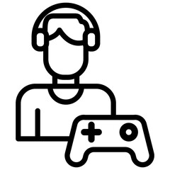game designer line icon