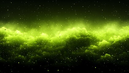 Fototapeta premium Neon green nebula