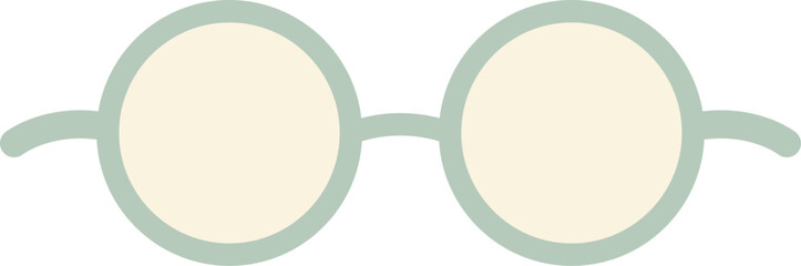 Clean Minimal Eyeglasses Vector Design