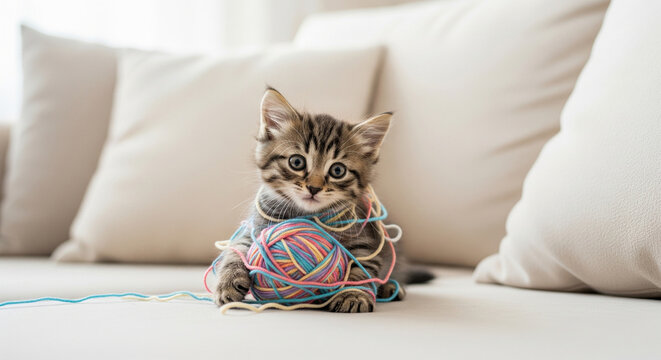 small tabby kitten
