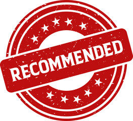 Recommended red stamp, Stamp round style