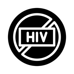 hiv glyph icon