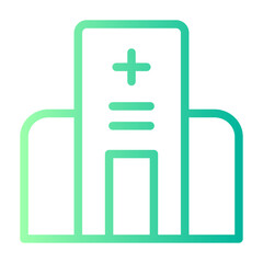 hospital gradient icon