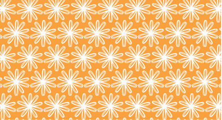 seamless pattern with flowers white and yellow design