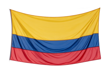 Vibrant Colombian Waving Flag A Majestic Display of National Pride