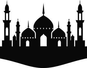 taj mahal vector illustration