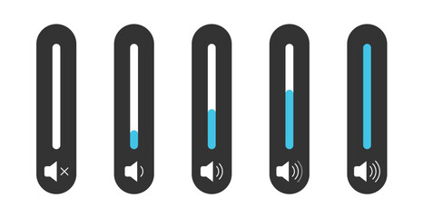 audio volume bar adjustment level control