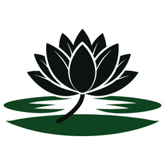 Lotus flower vector illustration featuring a beautiful floral design and natural plant elements