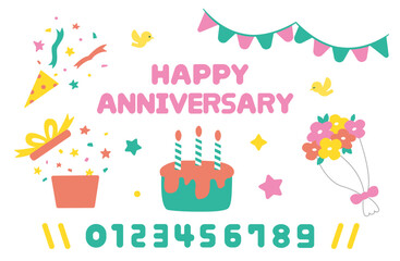 アニバーサリー素材セット