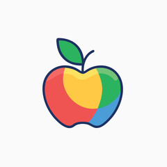 Apple icon vector template design