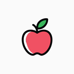 Apple icon vector template design