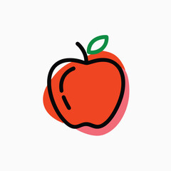 Apple icon vector template design