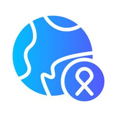 world aids day gradient icon