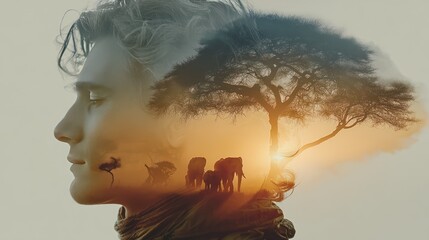Embracing the wilderness: A conservationist's spirit captured with the majestic savannah
