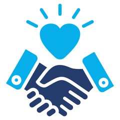 Relationship solid color icon