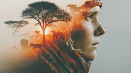 Exploring the wild beauty of the savannah through the soul of a conservationist in golden hour light