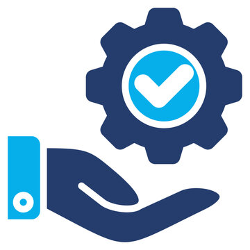 Execution solid color icon