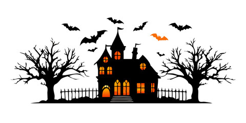 spooky halloween house