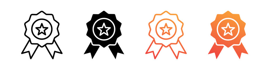 Quality Multiple Style Icon Set Vector 