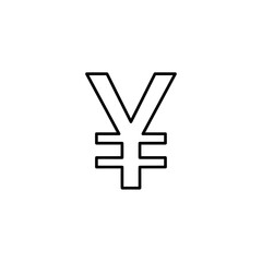 Fototapeta premium Minimalist Yen Symbol Illustration: Clean Line Art for Financial and Business Design Projects (75 Characters)