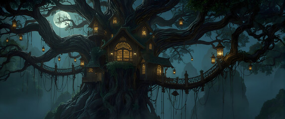 Obraz premium The Treeheart Village