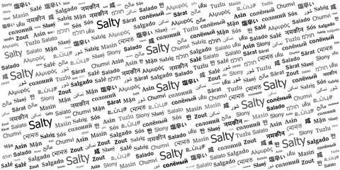 Obraz premium Salty Word Cloud Background