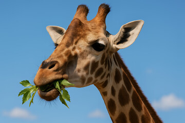 Fototapeta premium giraffe in the zoo