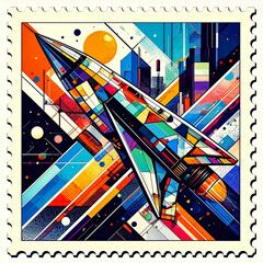 chromatic pulse; the dynamic fusion of abstraction and contemporary flair
