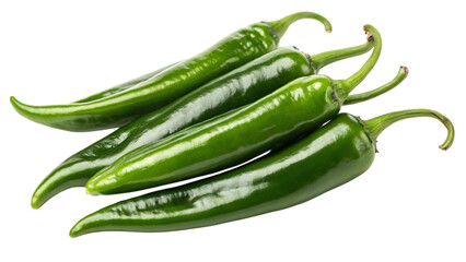 Green chilies pepper.