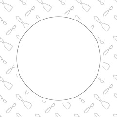 construction frame. doodle construction tool circle frame. hand drawn construction frame background. construction tool background