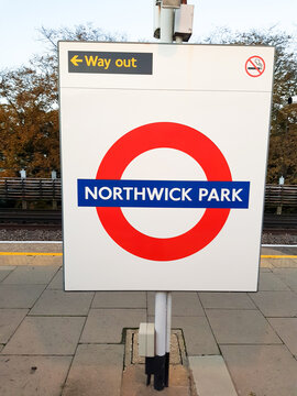 Northwick Park  London underground station sign