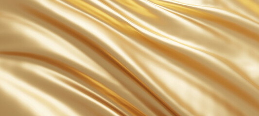 Luxury goldl fabric background 3d render