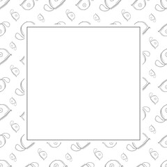 construction frame. doodle construction tool square frame. hand drawn construction frame background. construction tool background