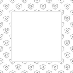 construction frame. doodle construction tool square frame. hand drawn construction frame background. construction tool background