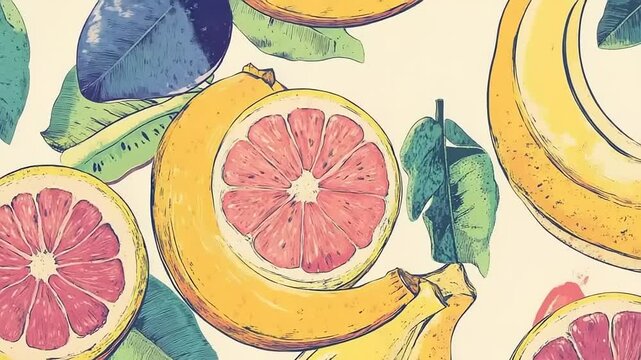 background with fruits