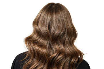 long hair isolated on white